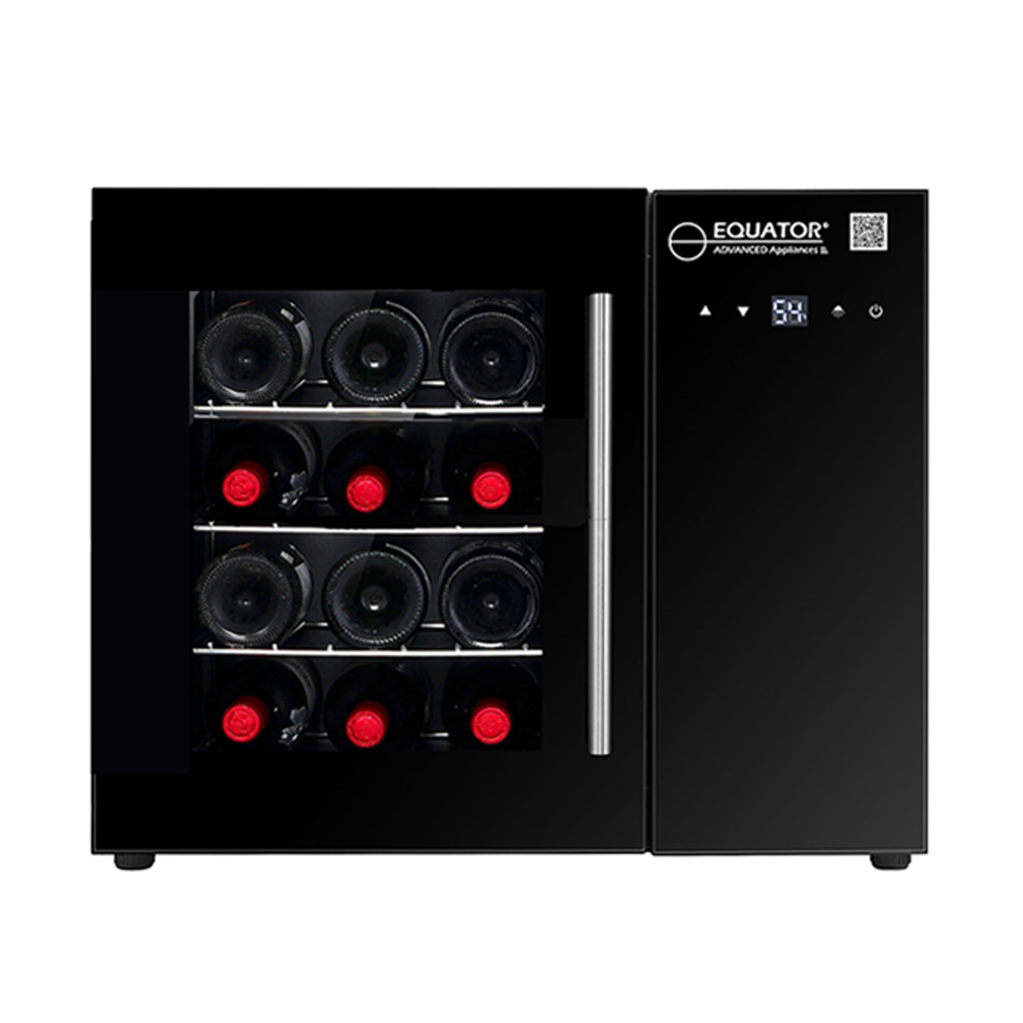 Equator 12 Bottles Countertop Wine Refrigerator Black Touch control 110V