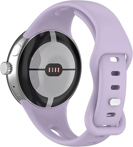 Miniatura 8 de Paquete de 6 correas diseñadas para Google Pixel Watch, de silicona, transpirable, suave, delgada, deportiva, accesorio para relojes Pixel