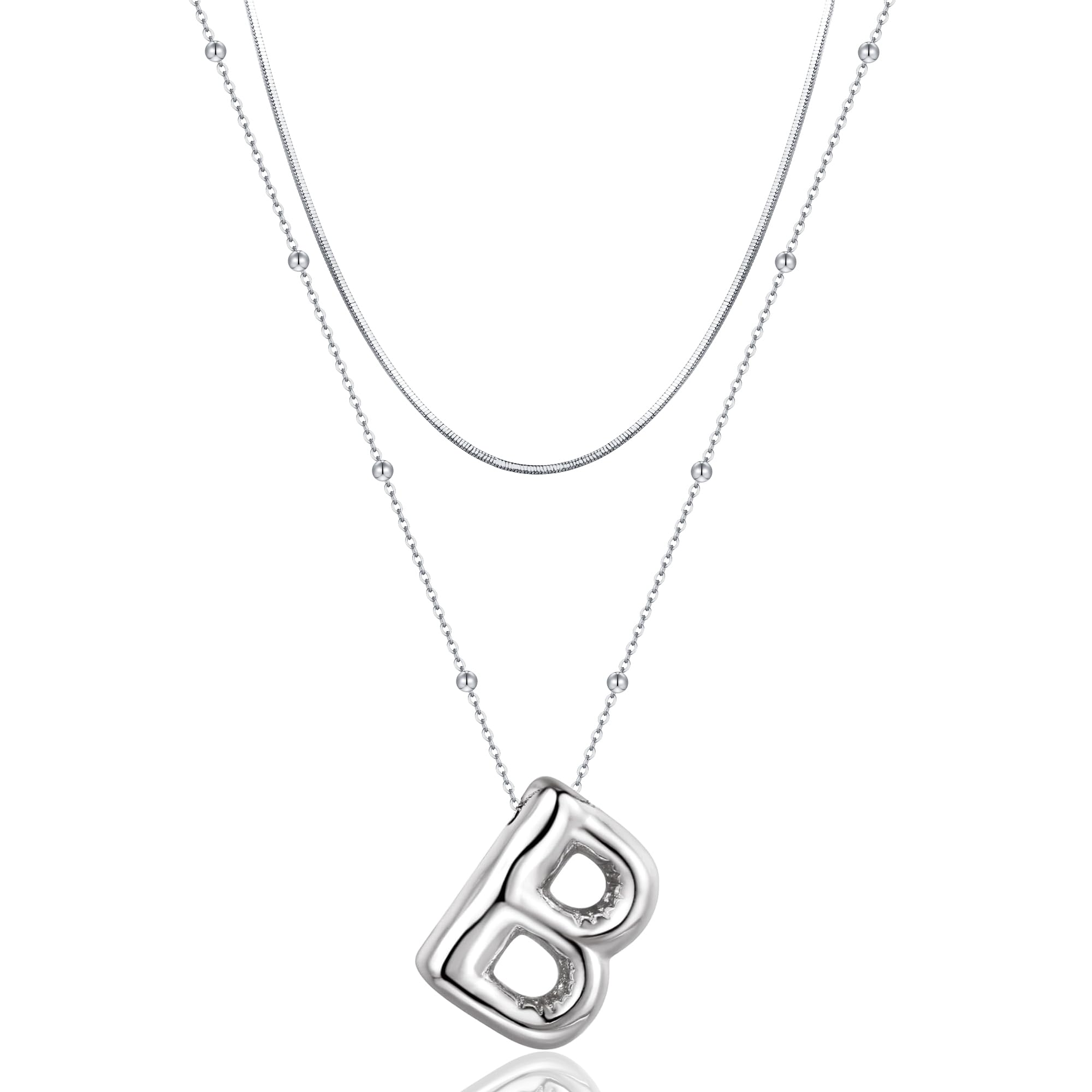 YDYDTTKD Zierliche Ballon-Buchstaben-Halskette für Frauen und Mädchen – personalisierter Schmuck mit goldenen Initialen