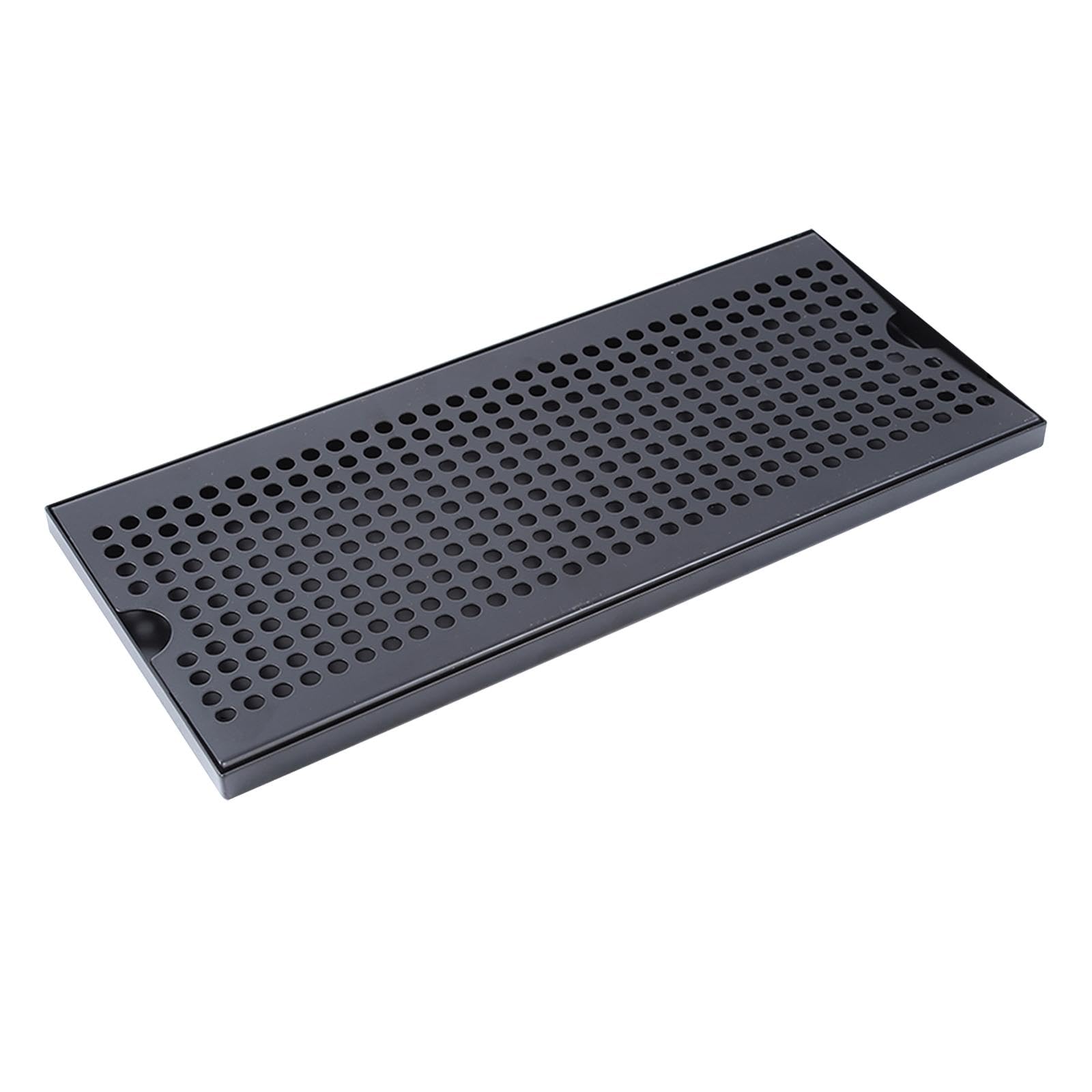 Bandeja de Goteo con Amplio Espacio para Accesorios Bandeja de Servicio con Drenaje Bandeja Portátil para Agua Adecuada para Cocina Restaurantes, 40x17.5x1.5cm