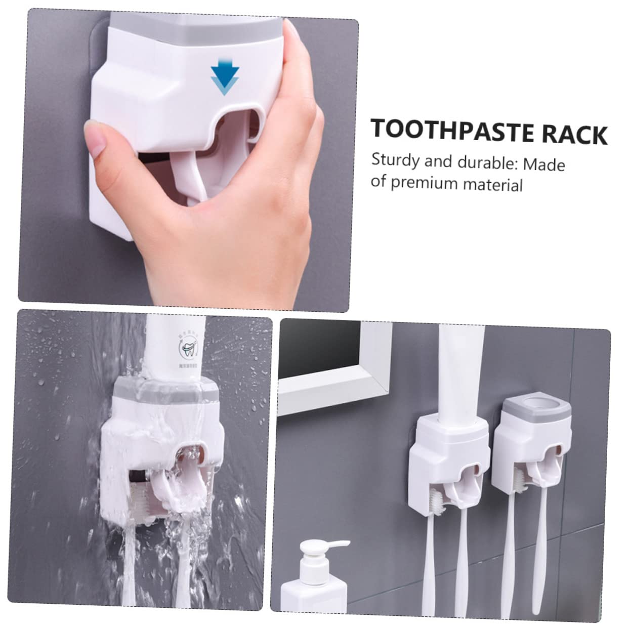 ULTECHNOVO 3 Pezzi Porta Spazzolino Da Denti Strumento Ventosa Tazza Totale Mousse Per Denti Stazione Di Ricarica Per Spazzolino Elettrico Da Parete Penna Ergonomica Ricaricabile Porta