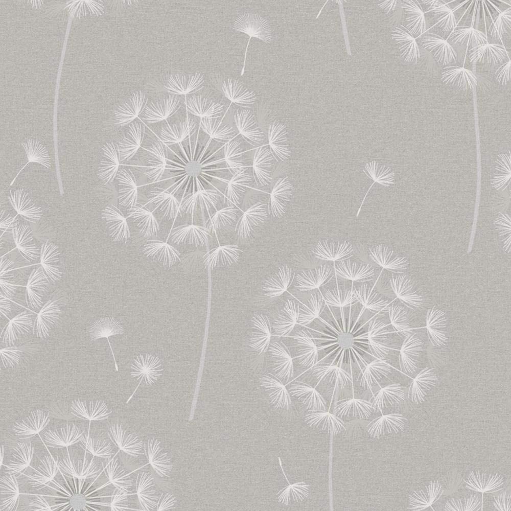 Yöl Grey Opus Allora Wallpaper Textured Heavy Weight Vinyl Floral