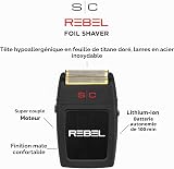 Rasoir Électrique Hommes Barbe et Cheveux Stylecraft Rebel by Gamma Più, Rasoir Barbe Électrique Sans Fil, Autonomie de 100 Minutes, Rasoir de Poche Compact et Portable 150gr, Ergonomique, 11.000 rpm - 5