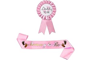 Mommy and Daddy To Be Sash and Badge for Baby Shower