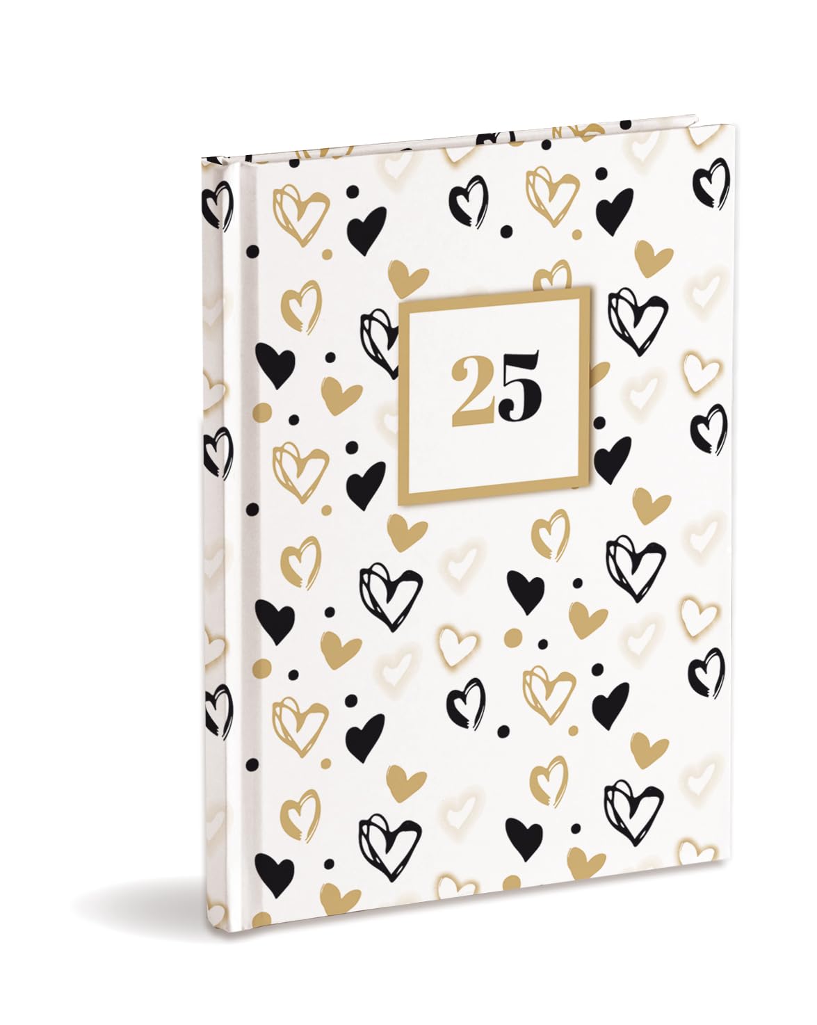 Daily Organiser Diary 2025 cm, 15 x 21 cm, Closed January-December 2025, Hardcover