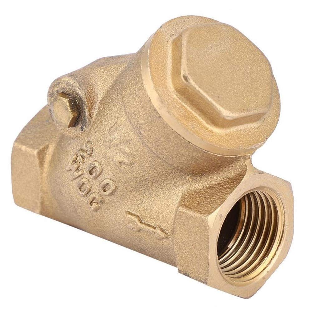Válvula de retención unidireccional tipo Y de latón con rosca NPT de 1/2 pulgada - 1.6Mpa for agua y aplicaciones