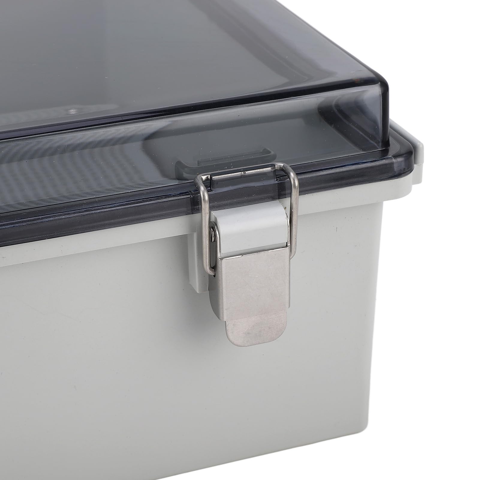 Boîte de Jonction étanche IP67 avec Couvercle Transparent et | Boîtier électrique ABS, 13x13x5,1 Pouces, Boîtier à Charnière pour Utilisation en Extérieur, Compatible Ferme et Jardin