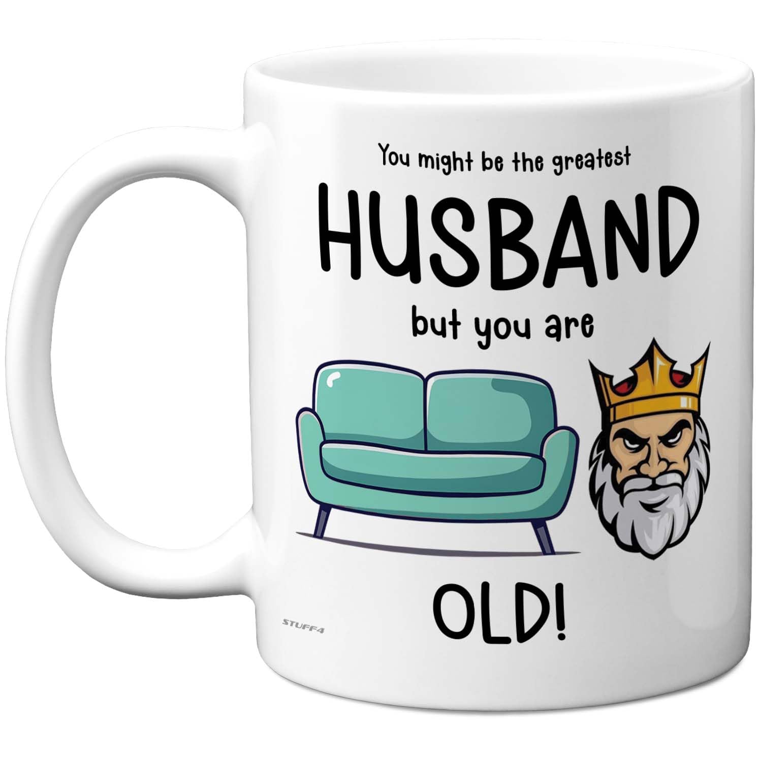 Funny Mug for Husband - Sofa King - Rude Happy Birthday Gifts for Partner Spouse from Wife Partner, Novelty Gift Presents, 11oz Ceramic Dishwasher Safe Premium Mugs