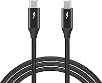 Vista 5 de TREBLEET Cable USB4 de 15 pies compatible con Thunderbolt 3, cable USB4 de tamaño súper largo de 100 W 20 Gbps, compatible con hub Thunderbolt 3