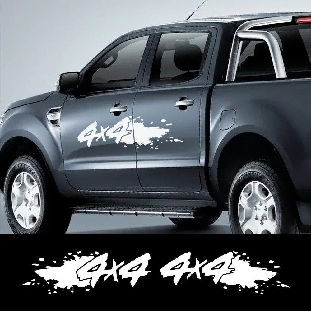 Decalcomanie per Auto 4x4 off Road Pickup Car Decor Adesivi Decorazione della Carrozzeria del Veicolo(Gold,100CMX32CM)