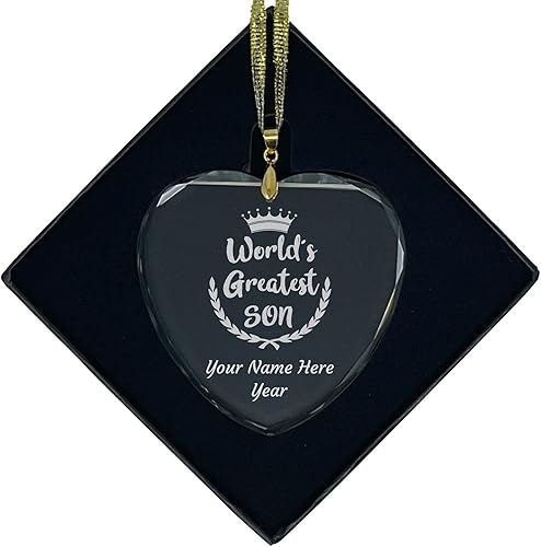 LaserGram - Adorno de Navidad (forma de corazón)