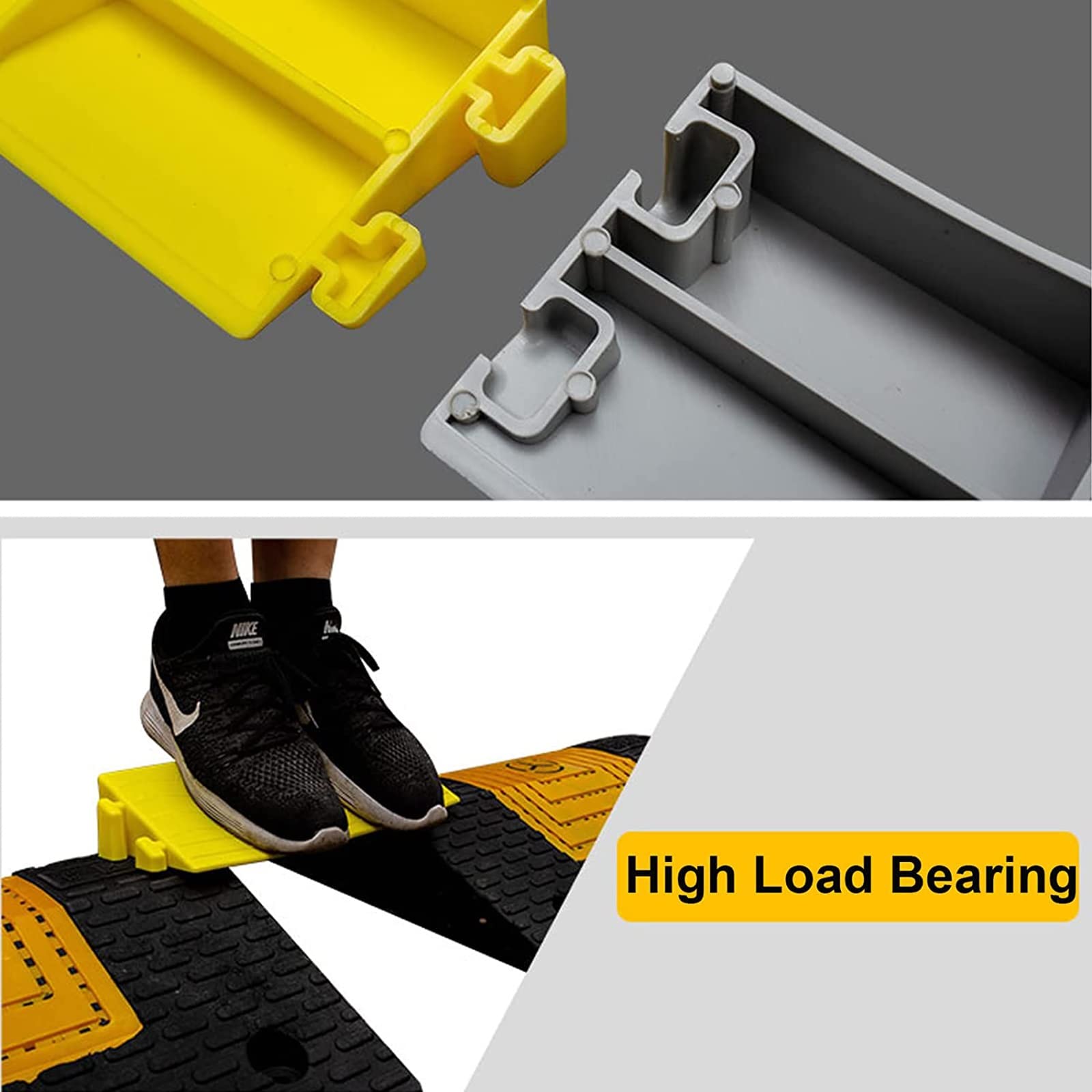 GUNEL 3-6,5 cm di Altezza soglia gradini rampa Rampe per marciapiedi per Porte Rampe Portatili Leggere per sedie a rotelle per marciapiede carraio Sedia a rotelle Skateboard Moto Scooter