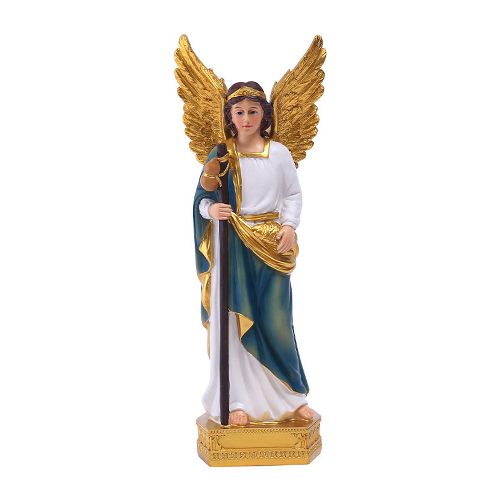Angel Holding Flower Figurine Holy Catholic Figure Statue Collectible Children Adult Birthday Religious Angel Figurines