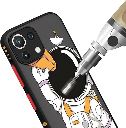 Miniatura 5 de Funda diseñada para Redmi K40, de silicona suave y divertida y divertida con diseño de animé de astronauta espacial de dibujos animados para