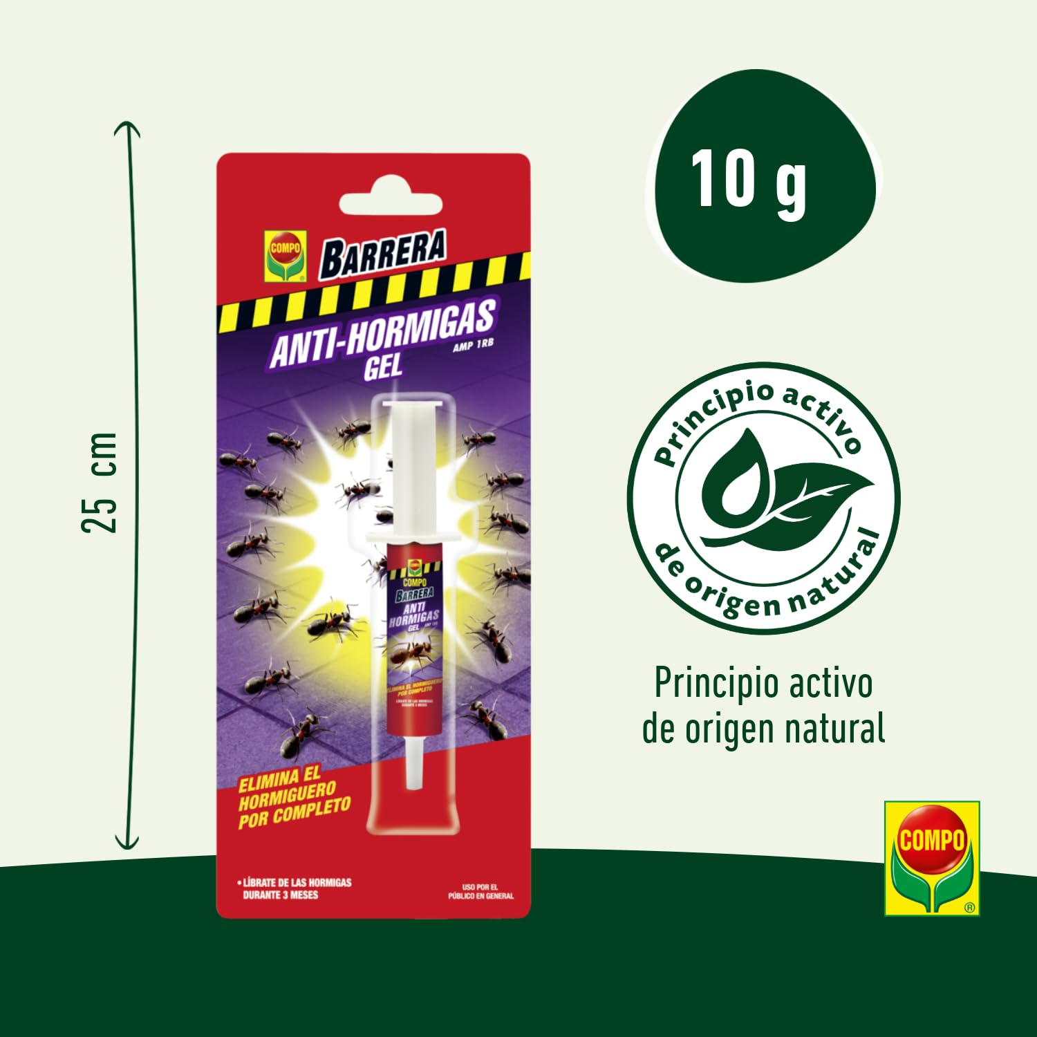COMPO Barrera Jeringa Anti-hormigas gel 10 gr