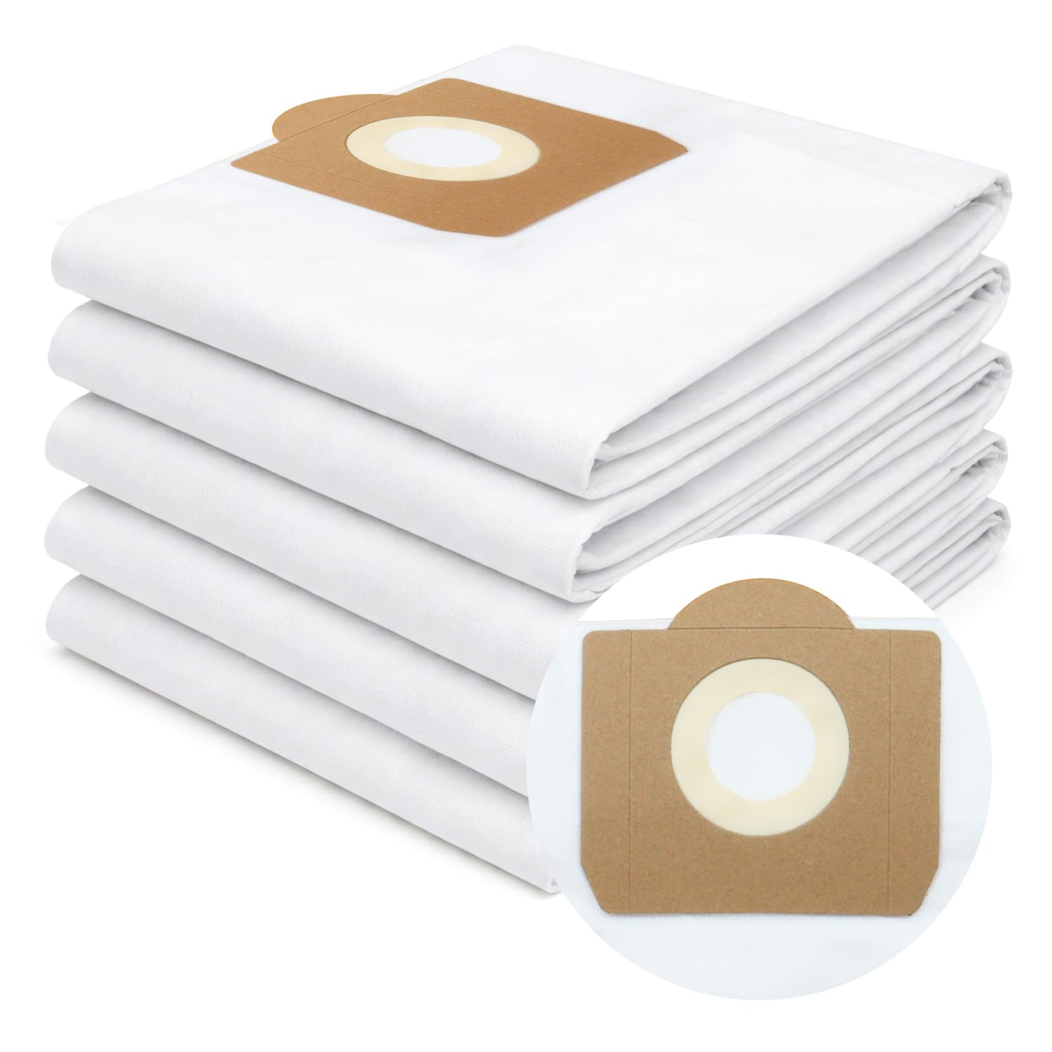 Titan Compatible Microfibre Dust Bags (5 Pack) Compatible for TTB350, TTB351VAC, TTB430VAC, TTB774VAC, TTB775VAC, TTB776VAC, TTB777VAC 16L 20L 30L 40L Filtration Vacuum Bag