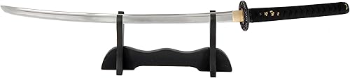 Miniatura 2 de Vulcan Gear Espada samurái Katana tradicional japonesa hecha a mano con vaina y soporte de espada