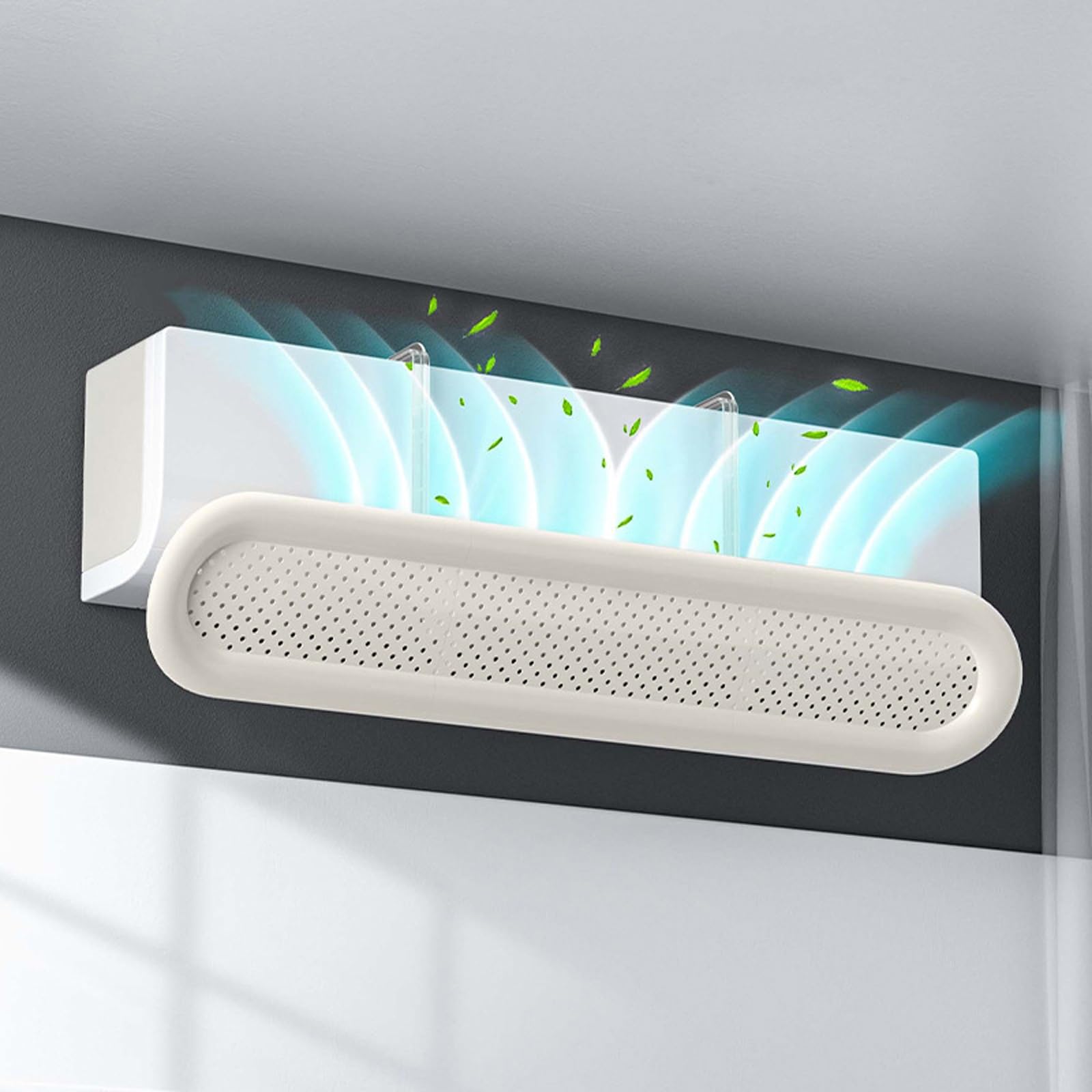 Dubtedhou Beige Air Conditioner Deflector, Air Vent Deflector For Wair Conditers, Multicolor