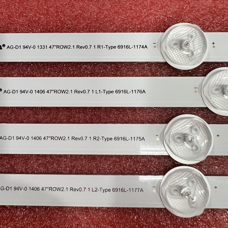 Bande de rétroéclairage LED for modèles 47LN575U, 47LA613S, 47LN519C, 47LN570S, 47LN575S, 47LA620S, 47LN575V, 47LA620V, 47LN578V, 47LN577V, 47LA621S(2set for 2 TV)