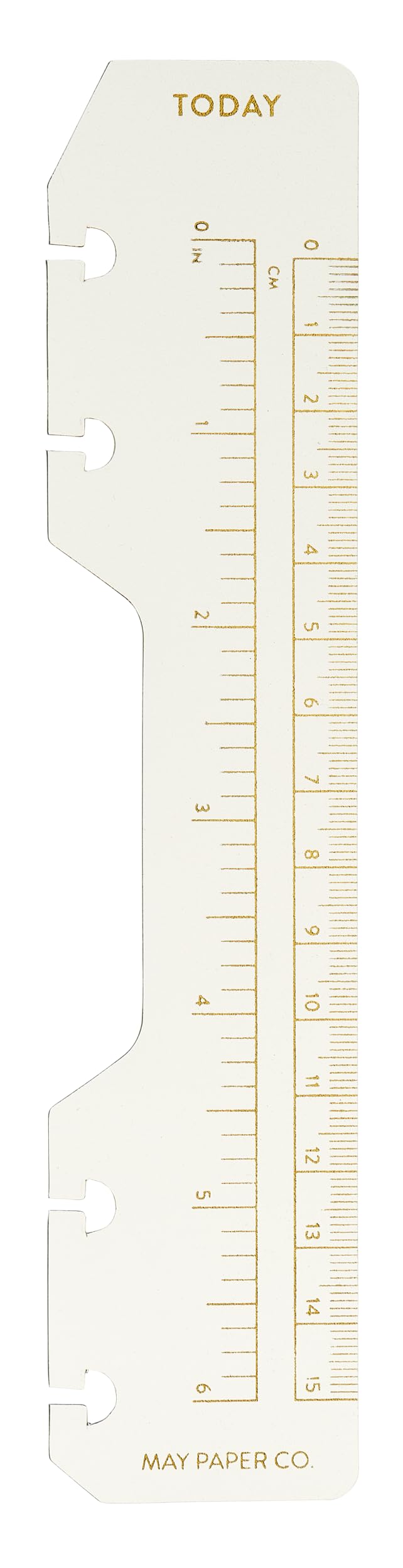 Mini Happy Planner Today Planner Page Marker Ruler 7 Disc Discbound Agenda Notebook Refill (Gold Foil) (Gold Foil)