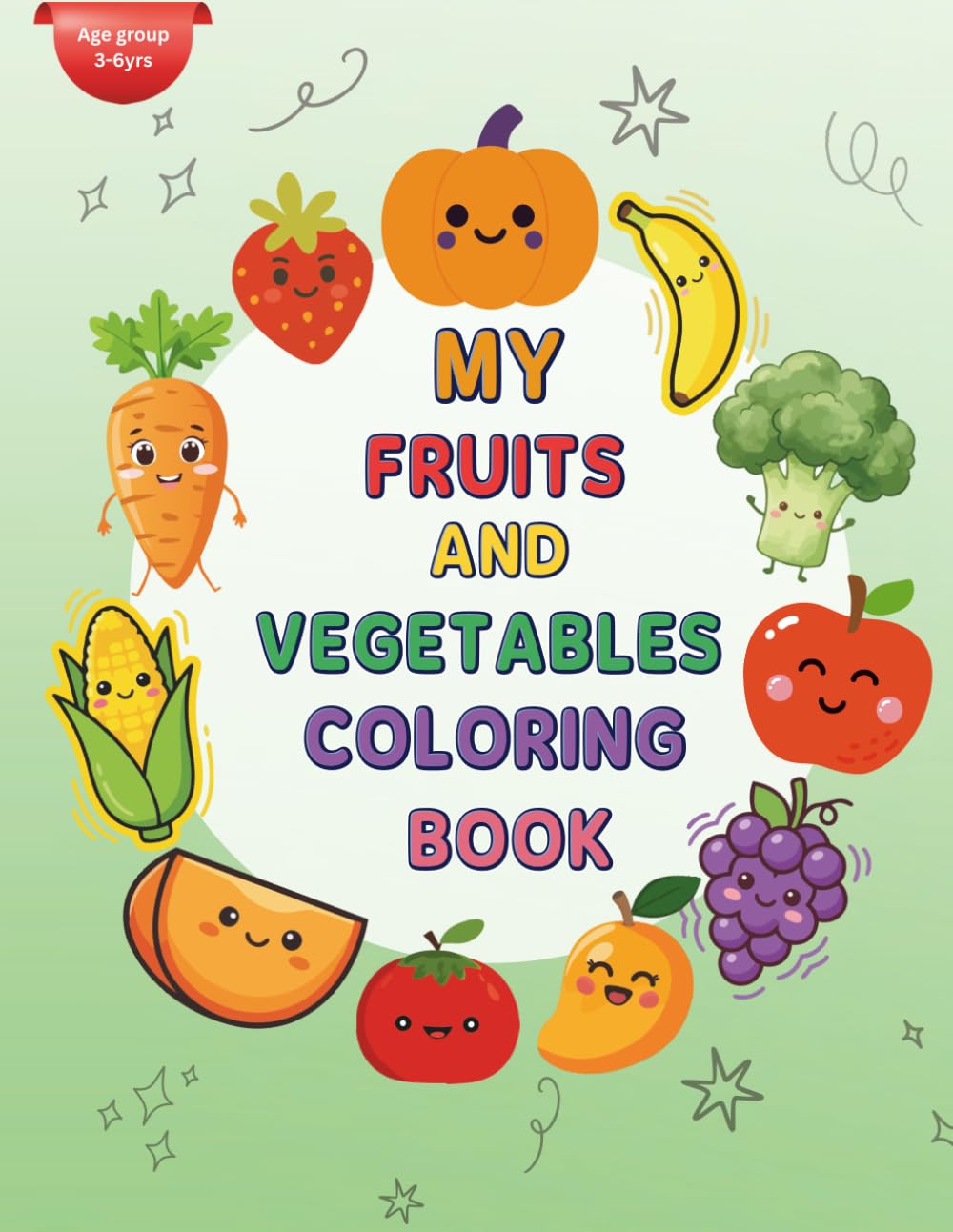 My Fruits and Vegetables Coloring Book