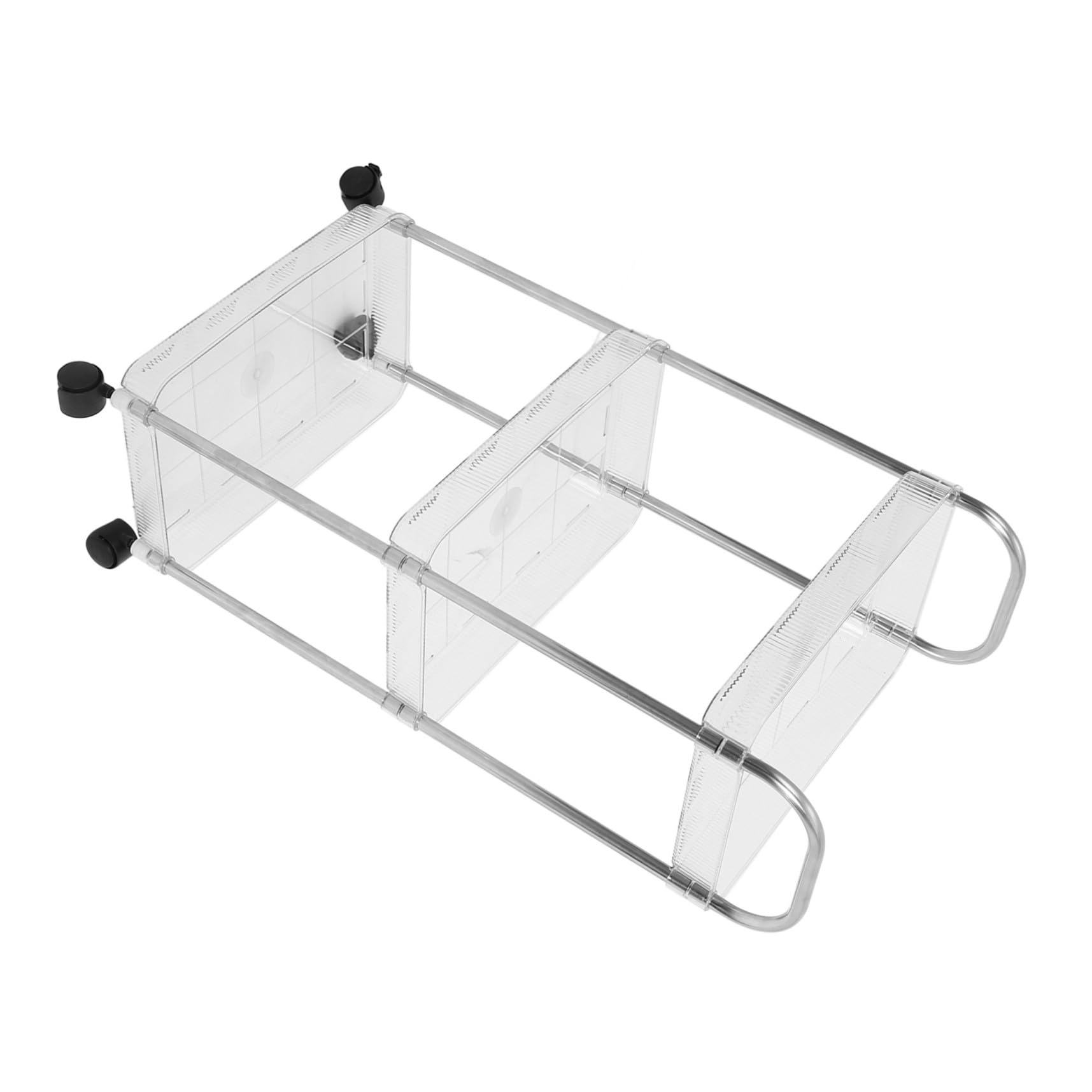 Chariot de rangement multifonctionnel en PET avec paniers amovibles et 3 niveaux