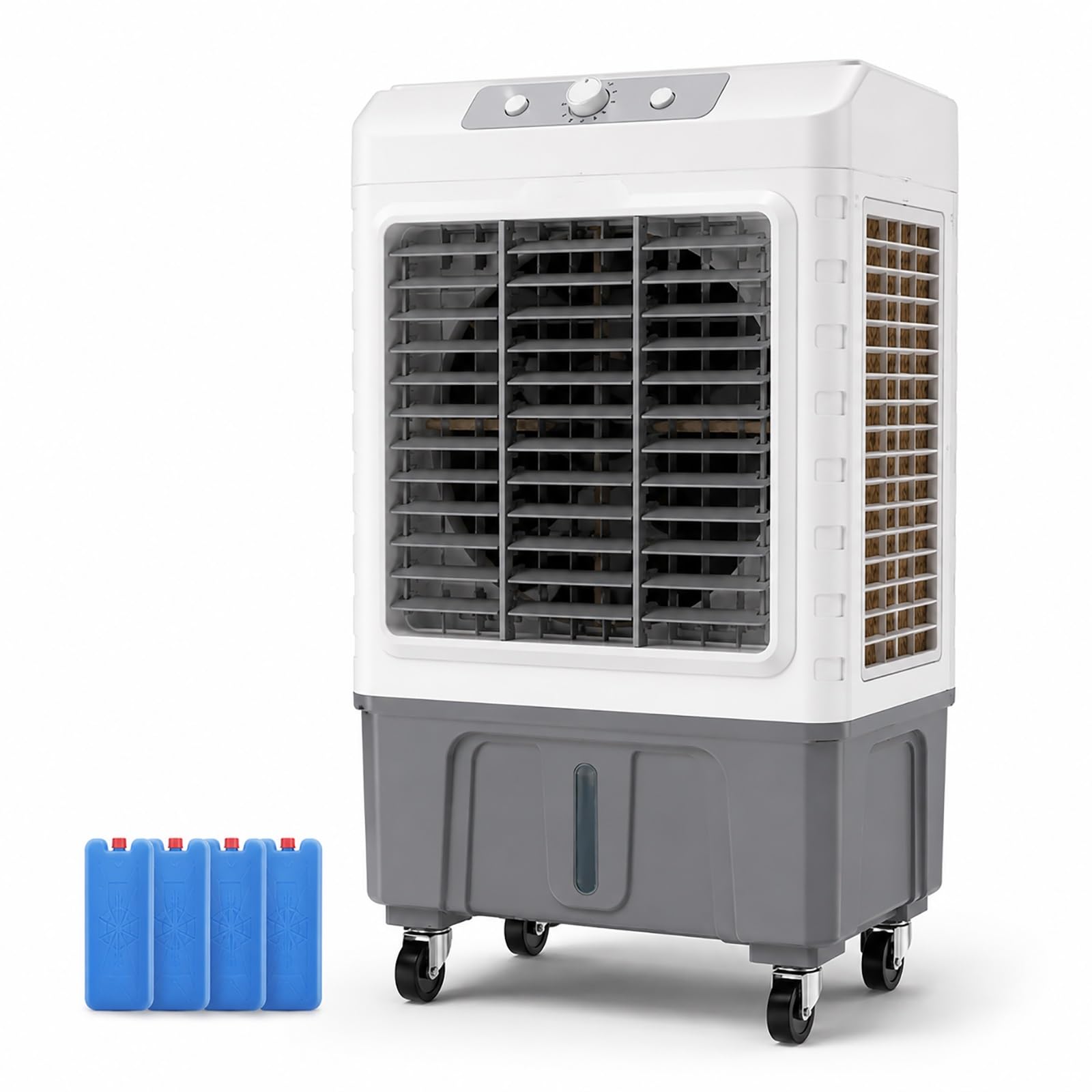 3 in 1 Commercial Evaporative Air Cooler Fan, Portable Swamp Cooler