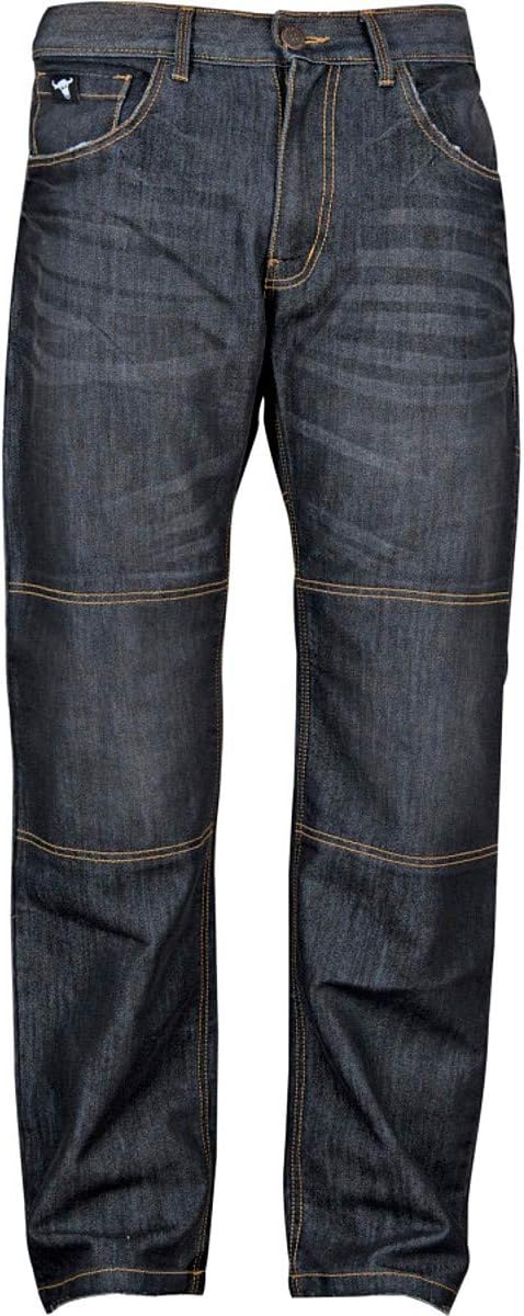 Speed and Strength 'Run with The Bulls' Mens Black Reinforced Jeans - 34x30