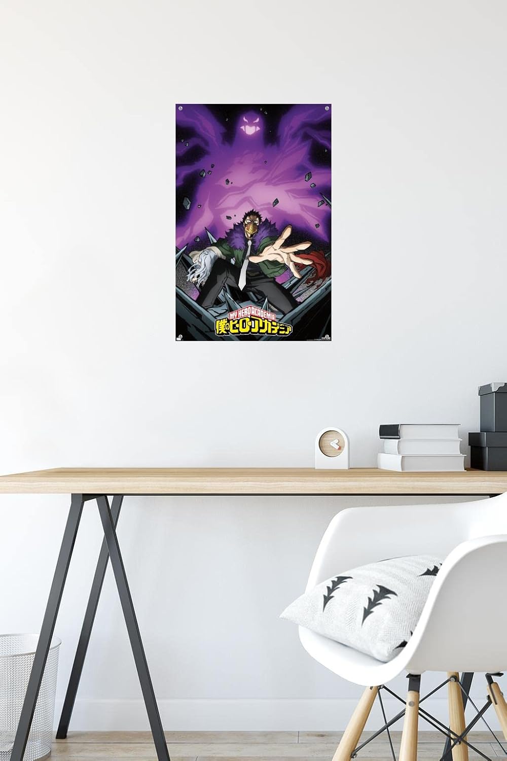 Trends International My Hero Academia: Season 4 - Overhaul Visual Wall Poster, 14.72" x 22.37", Premium Poster & Push Pin Bundle