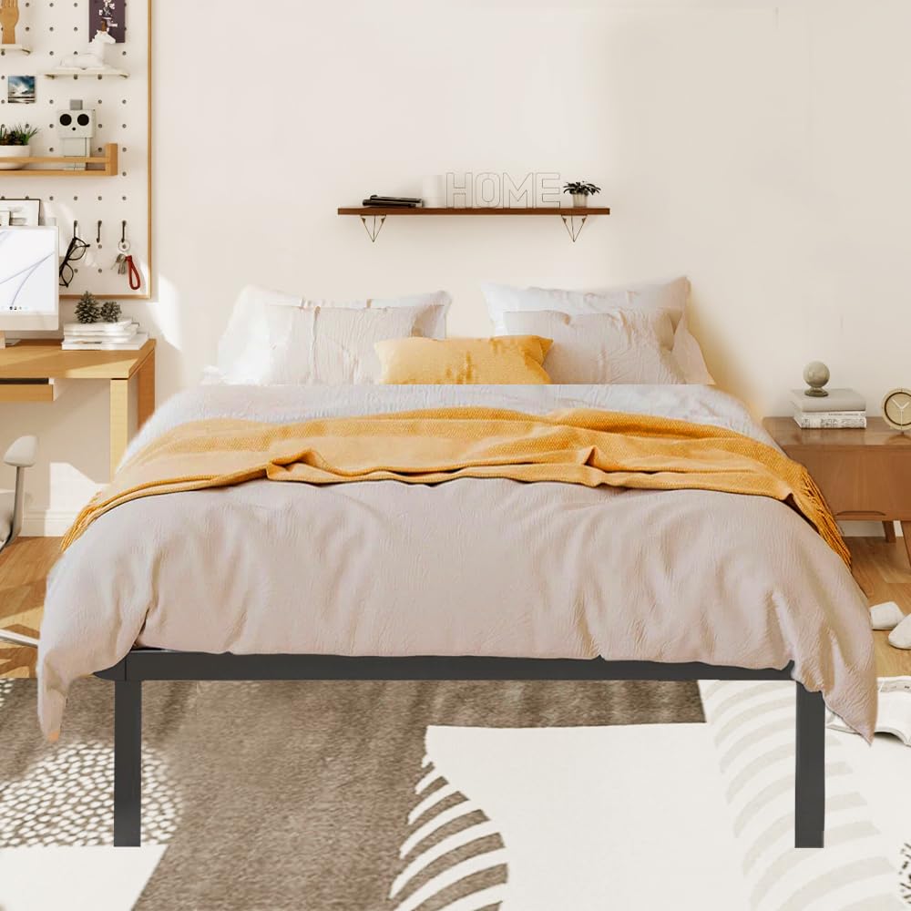 BOLLI - Sommier 140x190cm avec 7 Pieds | Lit avec Sommier à Lattes pour Adulte | 2x14 Lattes | Résistant et Confortable | Montage Rapide et Facile (Sommier 140x190-7pieds)