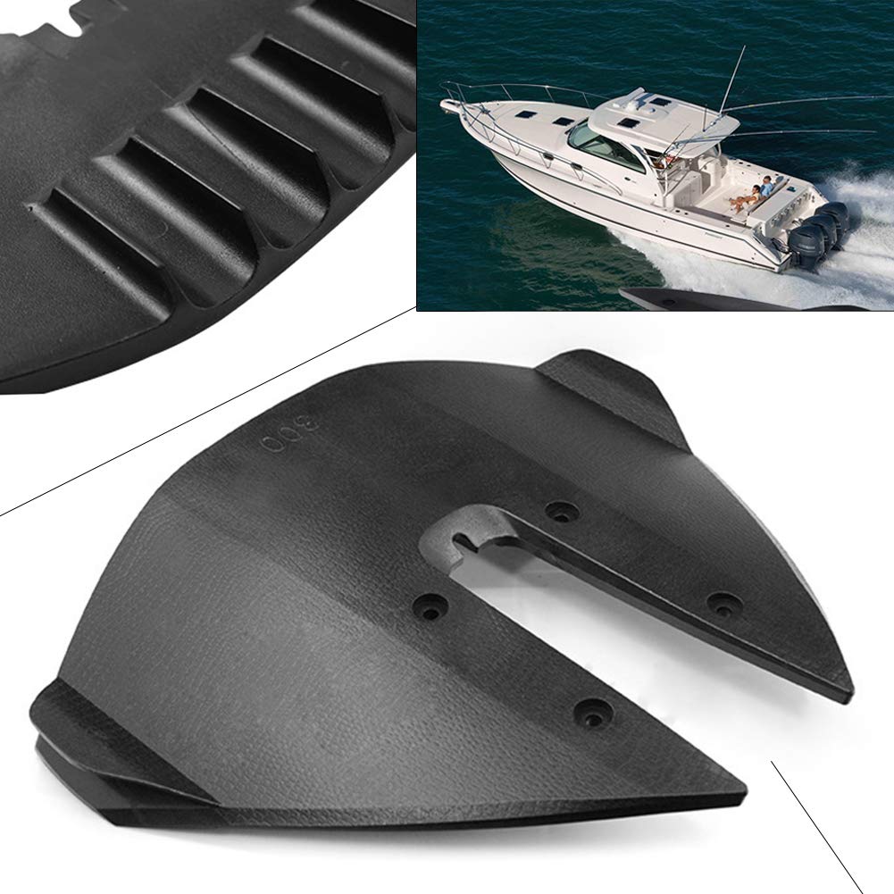 Cninba13 Motorbike Outboard Whale Tail Fin Hydrofoil Stabilizer-Black Accessaries For Car Truck SUV Universal
