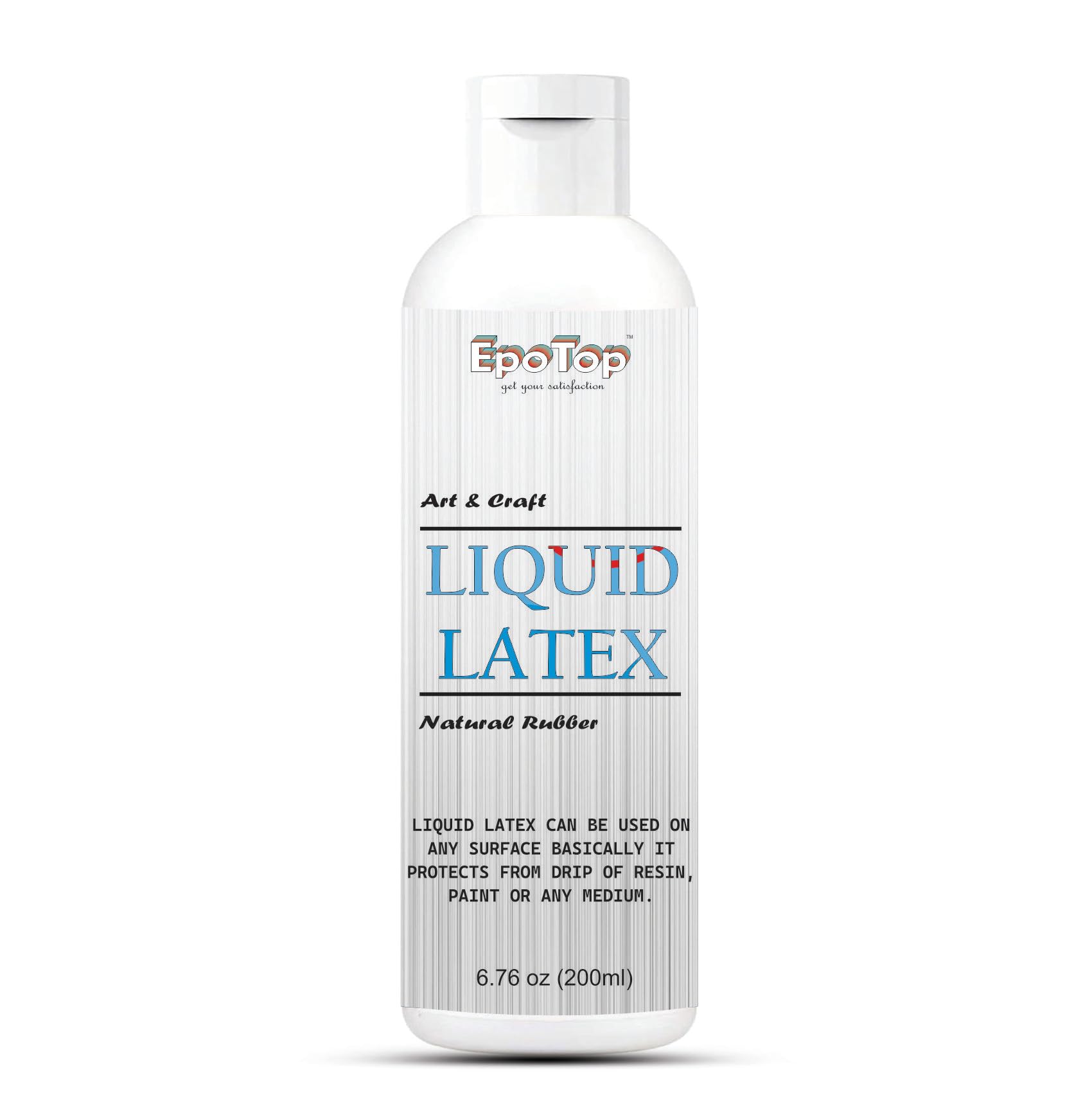 EpoTop Natural Liquid Rubber - 200ml | For Craft & Art, Making Professional Special Effects, Cosplay Stage & Hallowen Parties Makeup | Non Toxic & Easy to use |-image-32