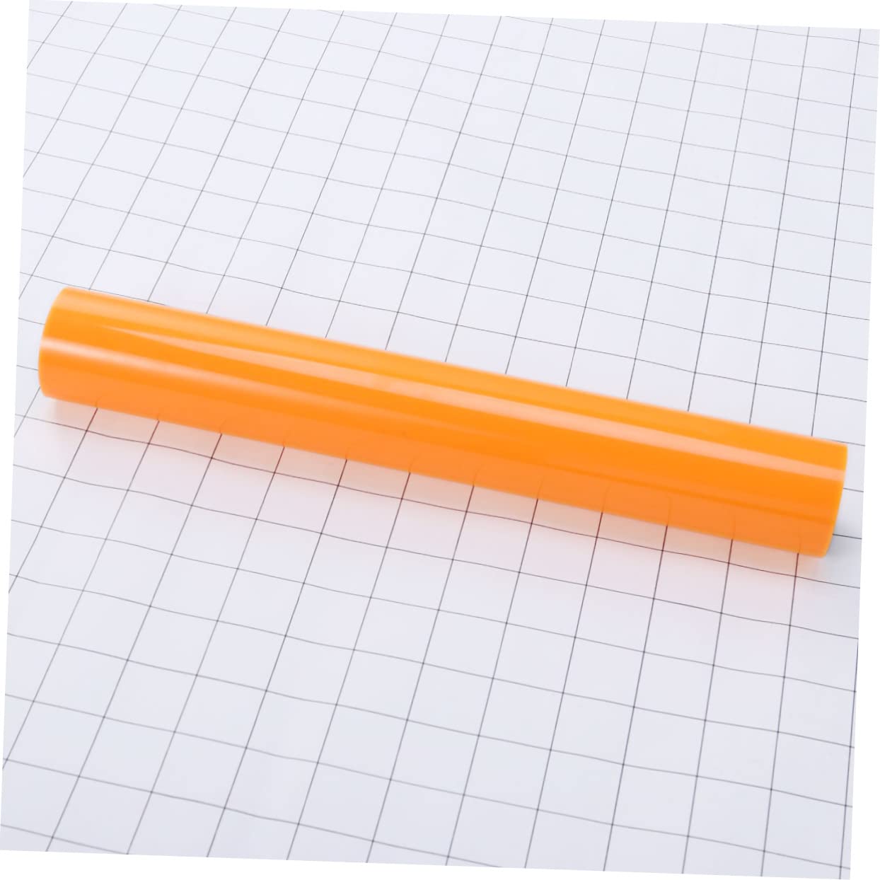 TEHAUX Vinyle Thermocollant PU Brillant Fluorescent Orange Film De Transfert Thermique Flexible Et Résistant Pour Vêtements T-Shirts Sports Et Autres Tissus