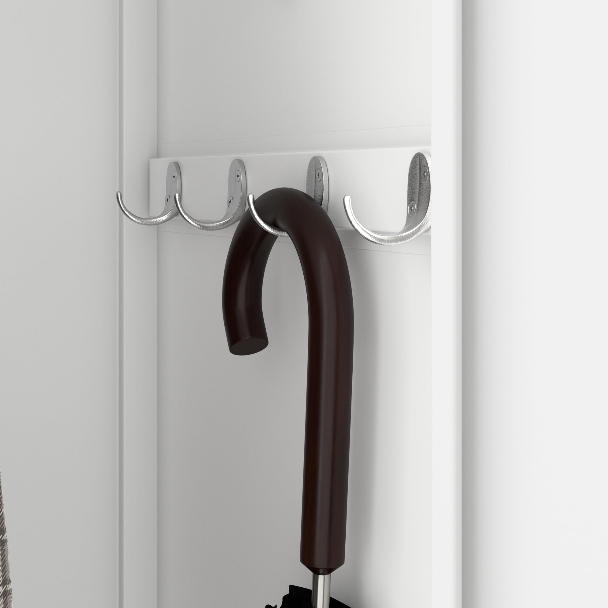 Armoire Vestiaire Métallique 2 Portes - 2 Casiers, Dimensions 180x60x50 Cm, Couleur Blanc, Pour Atelier, Entreprise, Vestiaire Sportif - 7