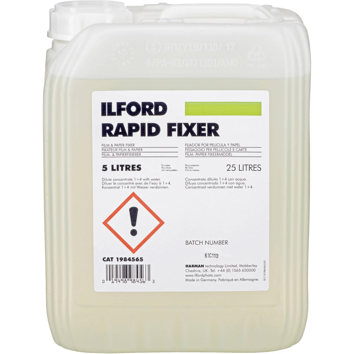 Ilford Rapid di fissaggio 5 litri