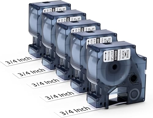 Miniatura 3 de Paquete de 5 etiquetas de vinilo permanentes 18444 de 12 pulgadas  paquete de 5 etiquetas de nailon flexibles 18489 de repuesto de 34 de pulgada