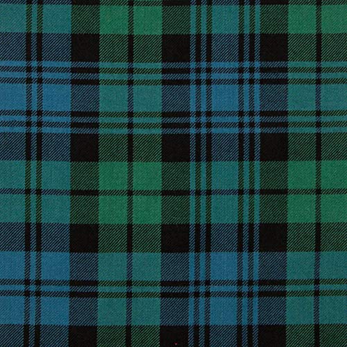 Tissu Campbell 13 oz Ancient Tartan coupon de laine pour couture kilt