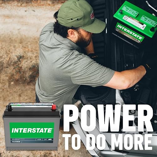 Miniatura 7 de Interstate Batteries Batería automotriz de 12 V 70 Ah (tamaño del grupo 24F) 710CCA SLI AGM Reemplazo de batería automática para automóviles, SUV,
