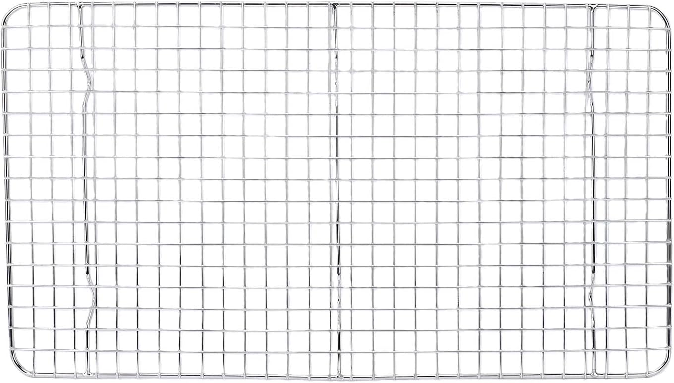 VINGVO Stainless Steel Cooling Rack Set for Baking, 4 Piece (Silver)
