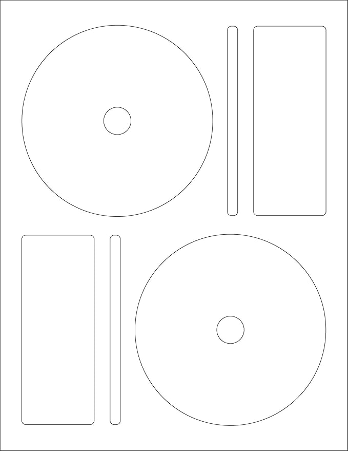 Memorex CD/DVD Label, 2 Per Page (50 Labels / 25 Sheets)