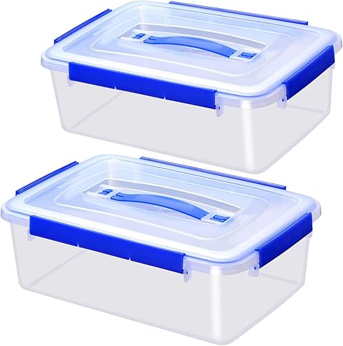 YORY Recipientes grandes de almacenamiento de alimentos con tapa para galletas, macarons, pan pastel, harina, azúcar, arroz, sobras, apto para