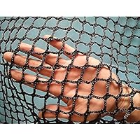 LGLFDJ Black Safety Rope Net for Kids, Exterior Guardrail Net for Stair Balcony, Knotless Fence Protective Netting, Outdoor Terrace Decoration Grid Net (0.5Mx1M(1.64FTx3.28FT), Black)