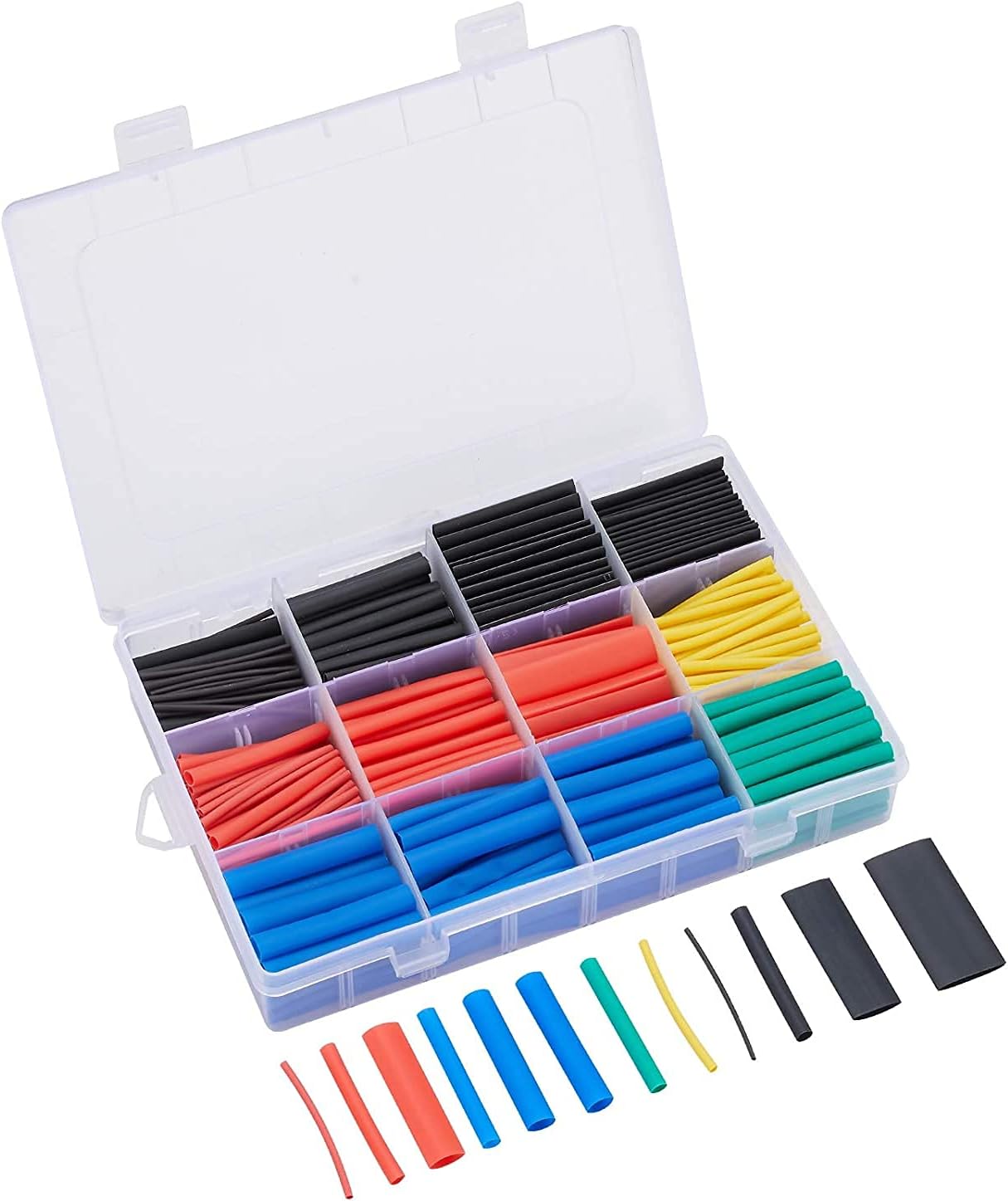 560 Piece Heat Shrink Tubing Sleeving Set โ CACHOR Heat Shrink Tube Assortment Ratio 2: 1 Heat Shrink Tube Wire Wrap Assortment