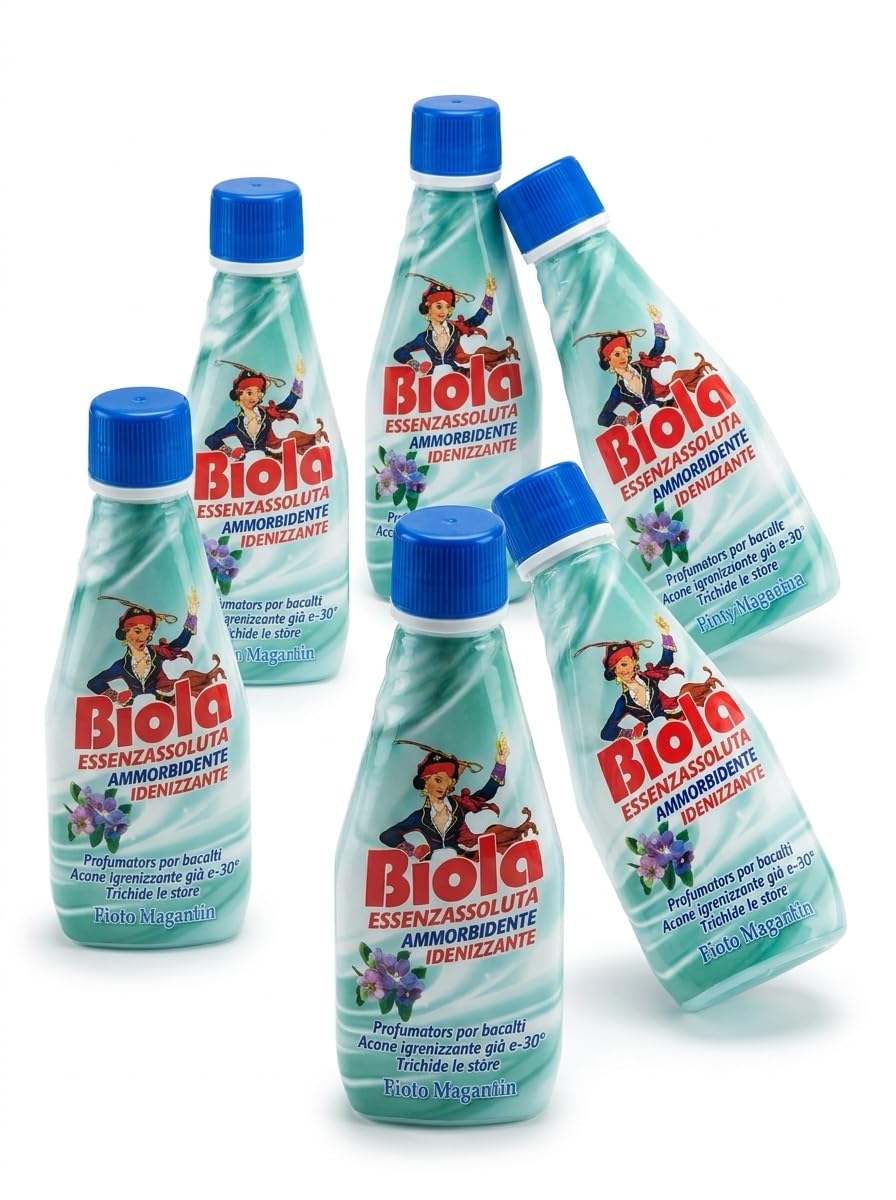Ammorbidente Igienizzante Liquido Concentrato, Profumo di Kiri e Magnolia, Formula Igienizzante, Set da 2 Confezioni da 300 ml (Set da 6 Pezzi)