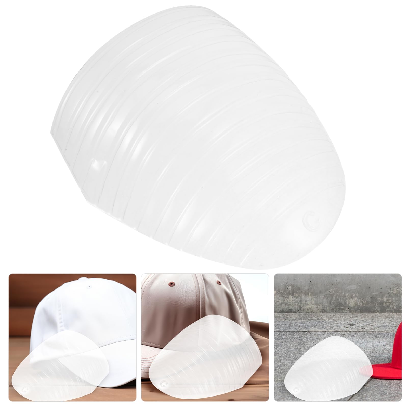 Unomor 10Pcs Plastic Hat Inserts for Baseball Caps Compact Hat Inner Support Stands Cap Shapers for Display and Storage for Spring Summer Use