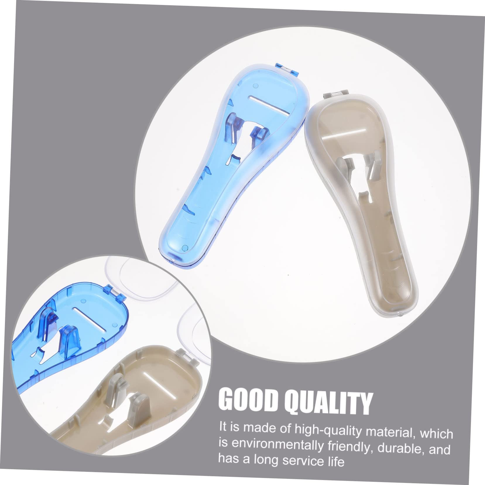 3pezzi Custodia Portatile Per Rasoio Organizer Antiurto Scatola Rasoio Custodia Leggera Borsa Per Riporre