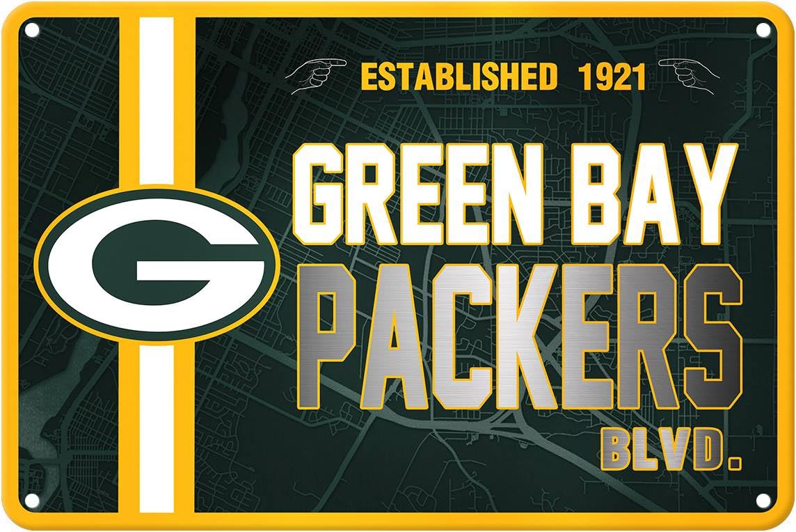 ZYJTEK Football Mancave Metal Street Sign, 8