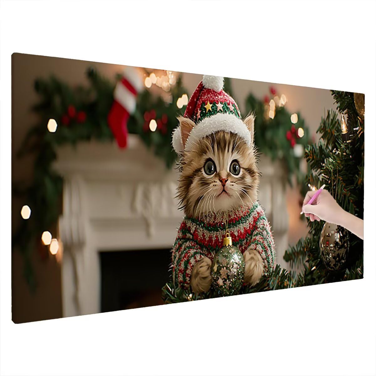 Diamond Painting Adulti, Diamond Painting Natale 60x160cm, Regalo -2016