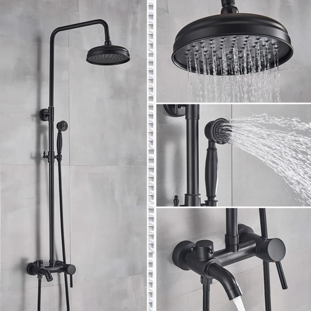 Ensemble de robinet de douche anti-calcaire pour douche et bain