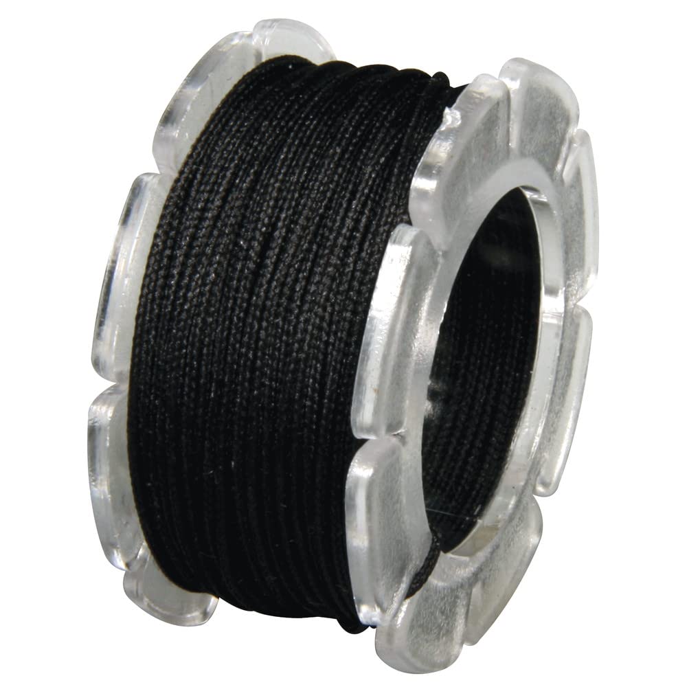 Rayher 89812576 Wax Cord with Nylon Core â€“ 0.6 mm Ãƒ ¸, Spule Self-Service Bag/Pack of 10 m